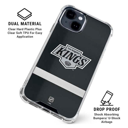 NHL Los Angeles Kings Jersey iPhone 15 Clear Case